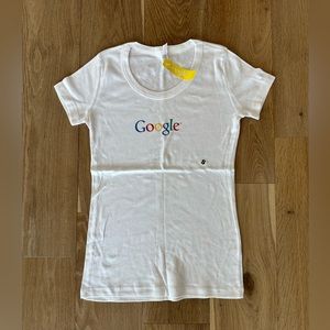 BN women Google multicolor logo white T-shirt